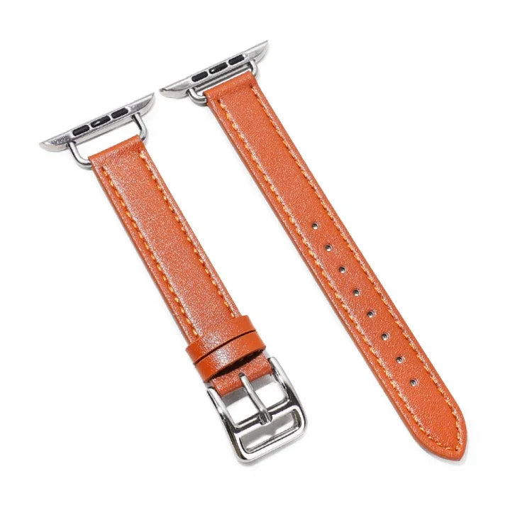Pulseira de Couro de Vaca 14mm para Apple Watch Series, 7 41mm/6&SE&5&4 40mm/3&2&1 38mm, 7 45mm/6&SE&5&4 44mm/3&2&1 42mm