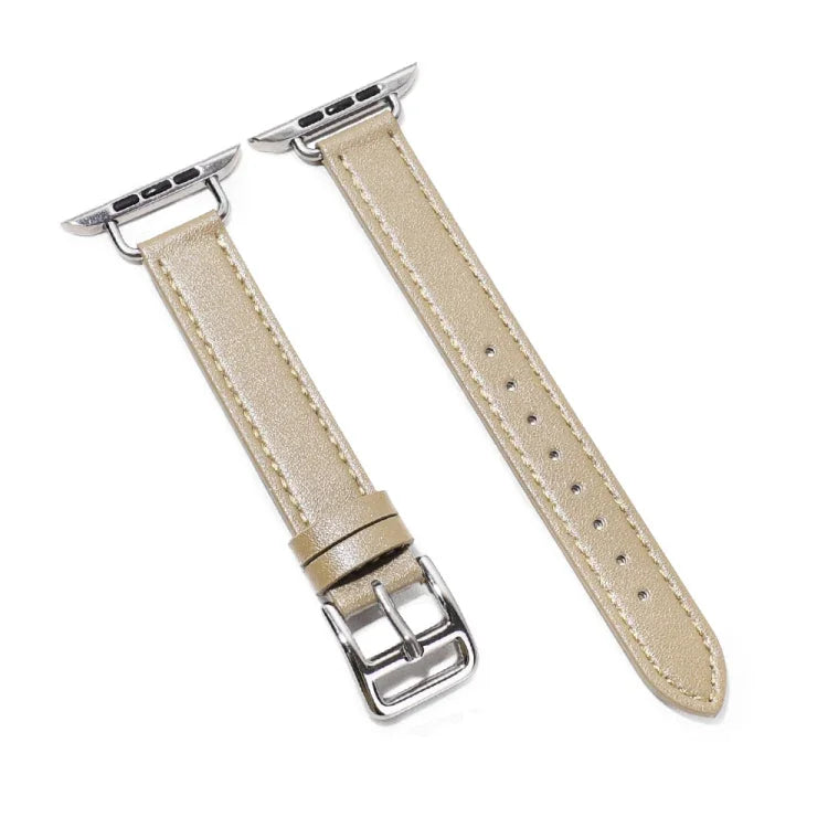 Pulseira de Couro de Vaca 14mm para Apple Watch Series, 7 41mm/6&SE&5&4 40mm/3&2&1 38mm, 7 45mm/6&SE&5&4 44mm/3&2&1 42mm