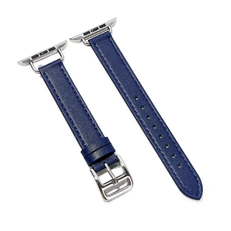 Pulseira de Couro de Vaca 14mm para Apple Watch Series, 7 41mm/6&SE&5&4 40mm/3&2&1 38mm, 7 45mm/6&SE&5&4 44mm/3&2&1 42mm