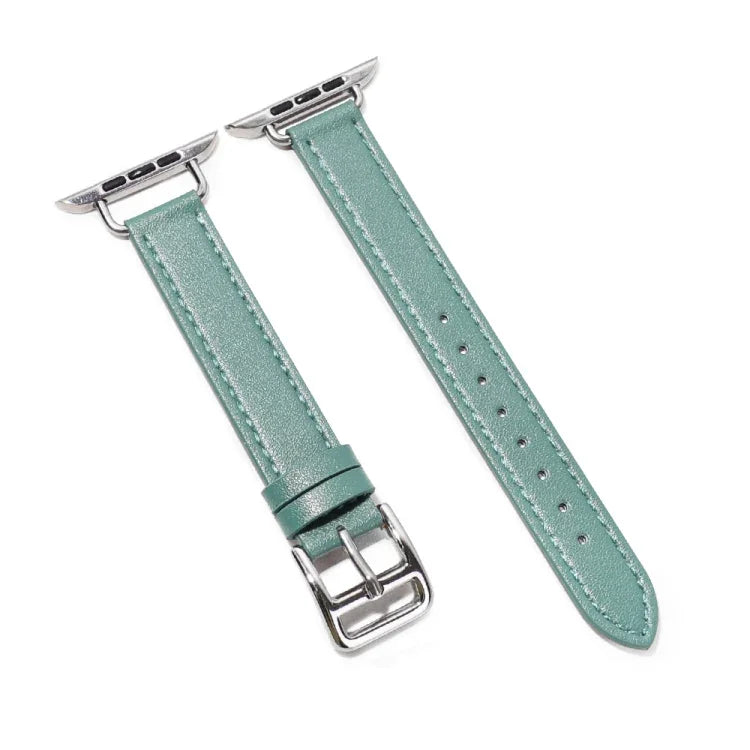 Pulseira de Couro de Vaca 14mm para Apple Watch Series, 7 41mm/6&SE&5&4 40mm/3&2&1 38mm, 7 45mm/6&SE&5&4 44mm/3&2&1 42mm