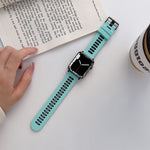 Pulseira de Silicone para Apple Watch Series, 7 41mm / 6&SE&5&4 40mm / 3&2&1 38mm, 7 45mm / 6&SE&5&4 44mm / 3&2&1 42mm
