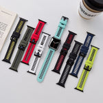 Pulseira de Silicone para Apple Watch Series, 7 41mm / 6&SE&5&4 40mm / 3&2&1 38mm, 7 45mm / 6&SE&5&4 44mm / 3&2&1 42mm