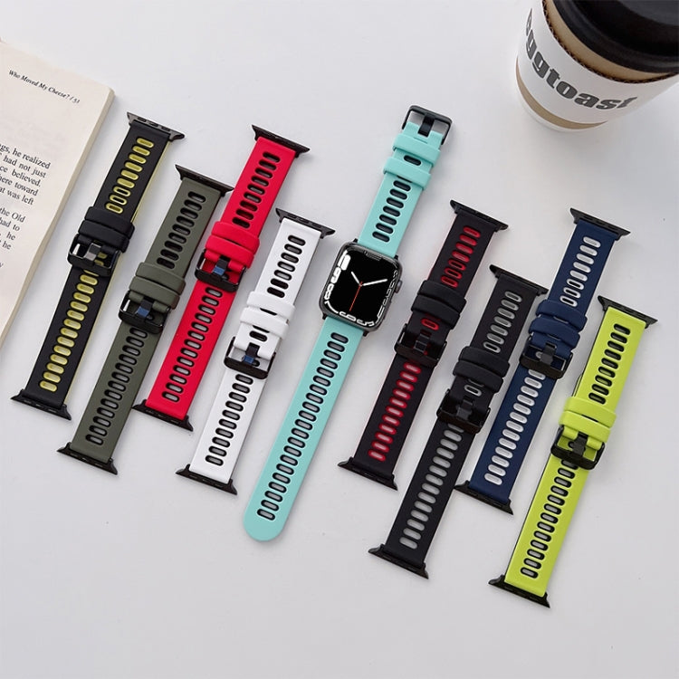 Pulseira de Silicone para Apple Watch Series, 7 41mm / 6&SE&5&4 40mm / 3&2&1 38mm, 7 45mm / 6&SE&5&4 44mm / 3&2&1 42mm