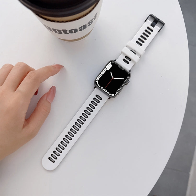 Pulseira de Silicone para Apple Watch Series, 7 41mm / 6&SE&5&4 40mm / 3&2&1 38mm, 7 45mm / 6&SE&5&4 44mm / 3&2&1 42mm
