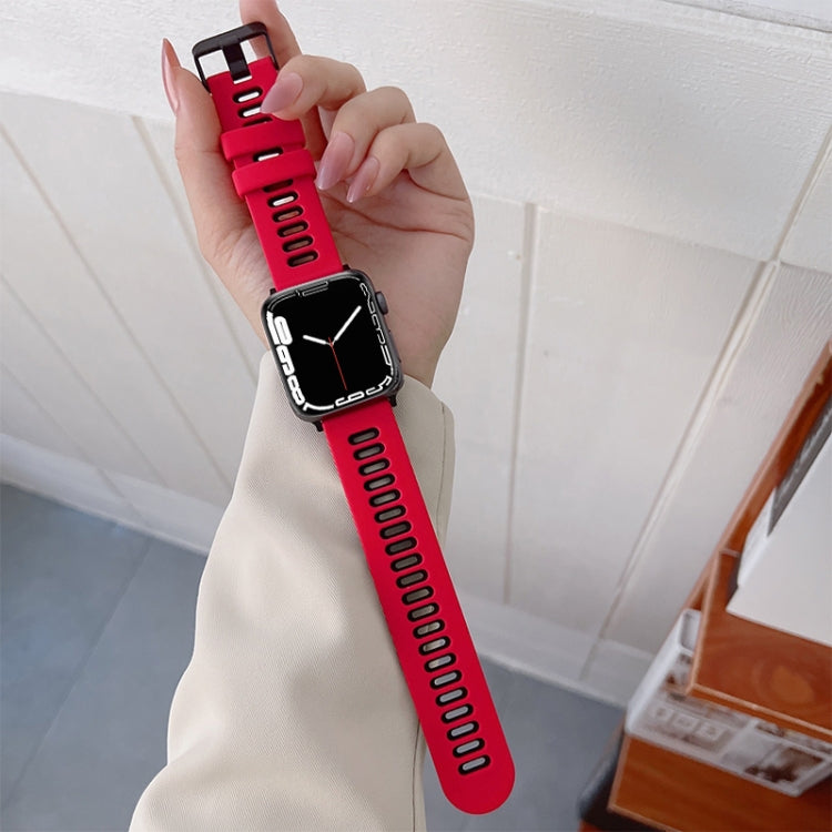 Pulseira de Silicone para Apple Watch Series, 7 41mm / 6&SE&5&4 40mm / 3&2&1 38mm, 7 45mm / 6&SE&5&4 44mm / 3&2&1 42mm
