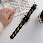 Pulseira de Silicone para Apple Watch Series, 7 41mm / 6&SE&5&4 40mm / 3&2&1 38mm, 7 45mm / 6&SE&5&4 44mm / 3&2&1 42mm