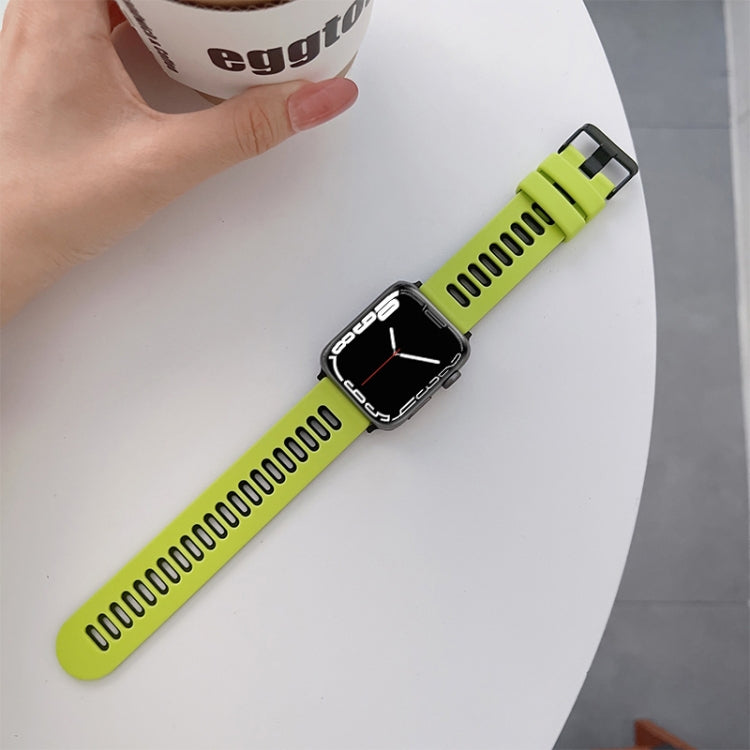 Pulseira de Silicone para Apple Watch Series, 7 41mm / 6&SE&5&4 40mm / 3&2&1 38mm, 7 45mm / 6&SE&5&4 44mm / 3&2&1 42mm