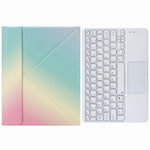 H-102C Teclado Bluetooth com Capa de Couro e Suporte Traseiro Dobrável em Três Partes, Para iPad 10,2 2020 & 2019 / Pro 10,5 polegadas