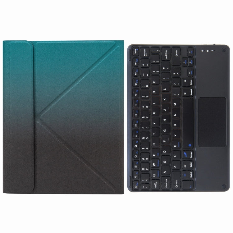 H-102C Teclado Bluetooth com Capa de Couro e Suporte Traseiro Dobrável em Três Partes, Para iPad 10,2 2020 & 2019 / Pro 10,5 polegadas