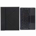 H-102C Teclado Bluetooth com Capa de Couro e Suporte Traseiro Dobrável em Três Partes, Para iPad 10,2 2020 & 2019 / Pro 10,5 polegadas