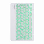 H-102S Capa de Couro com Teclado Bluetooth Retroiluminado Monocromático com Suporte Traseiro Trifold, Para iPad 10.2 2020 & 2019 / Pro 10.5 polegadas, Para iPad 9.7 2018 & 2017, Para iPad Pro 11 polegadas 2021 & 2020 & 2018 / Air 2020 10.9