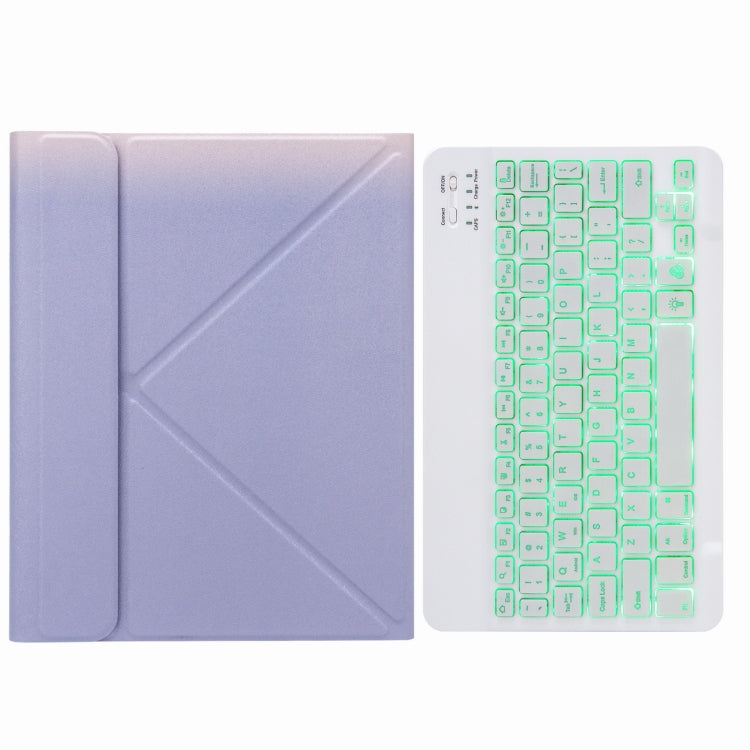 H-102S Capa de Couro com Teclado Bluetooth Retroiluminado Monocromático com Suporte Traseiro Trifold, Para iPad 10.2 2020 & 2019 / Pro 10.5 polegadas, Para iPad 9.7 2018 & 2017, Para iPad Pro 11 polegadas 2021 & 2020 & 2018 / Air 2020 10.9