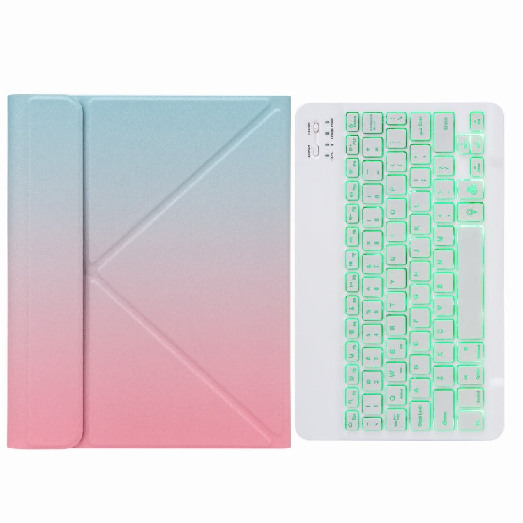 H-102S Capa de Couro com Teclado Bluetooth Retroiluminado Monocromático com Suporte Traseiro Trifold, Para iPad 10.2 2020 & 2019 / Pro 10.5 polegadas, Para iPad 9.7 2018 & 2017, Para iPad Pro 11 polegadas 2021 & 2020 & 2018 / Air 2020 10.9
