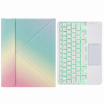 H-097CS Capa de Couro com Teclado Bluetooth Retroiluminado Touch com Suporte Traseiro Trifold, Para iPad 9.7 2018 & 2017, Para iPad Pro 11 polegadas 2021 & 2020 & 2018 / Air 2020 10.9