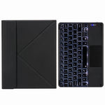 H-097CS Capa de Couro com Teclado Bluetooth Retroiluminado Touch com Suporte Traseiro Trifold, Para iPad 9.7 2018 & 2017, Para iPad Pro 11 polegadas 2021 & 2020 & 2018 / Air 2020 10.9