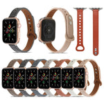 Pulseira de Couro com Dois Rebites para Apple Watch Series, 7 41mm / 6&SE&5&4 40mm / 3&2&1 38mm, 7 45mm / 6&SE&5&4 44mm / 3&2&1 42mm