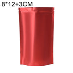 100 PCS/Conjunto Saco Stand-up Fosco em Alumínio para Snacks, 8x12+3cm, 9x13+3cm, 10x15+3cm, 12x20+4cm