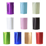 100 PCS/Conjunto Saco Stand-up Fosco em Alumínio para Snacks, 8x12+3cm, 9x13+3cm, 10x15+3cm, 12x20+4cm