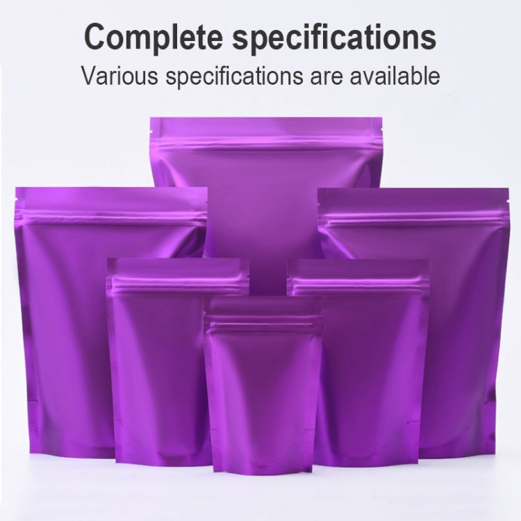 100 PCS/Conjunto Saco Stand-up Fosco em Alumínio para Snacks, 8x12+3cm, 9x13+3cm, 10x15+3cm, 12x20+4cm