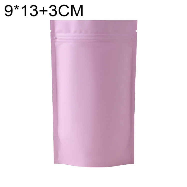 100 PCS/Conjunto Saco Stand-up Fosco em Alumínio para Snacks, 8x12+3cm, 9x13+3cm, 10x15+3cm, 12x20+4cm