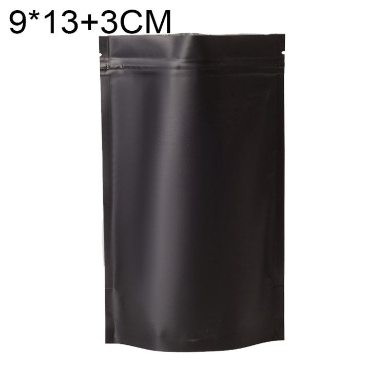 100 PCS/Conjunto Saco Stand-up Fosco em Alumínio para Snacks, 8x12+3cm, 9x13+3cm, 10x15+3cm, 12x20+4cm