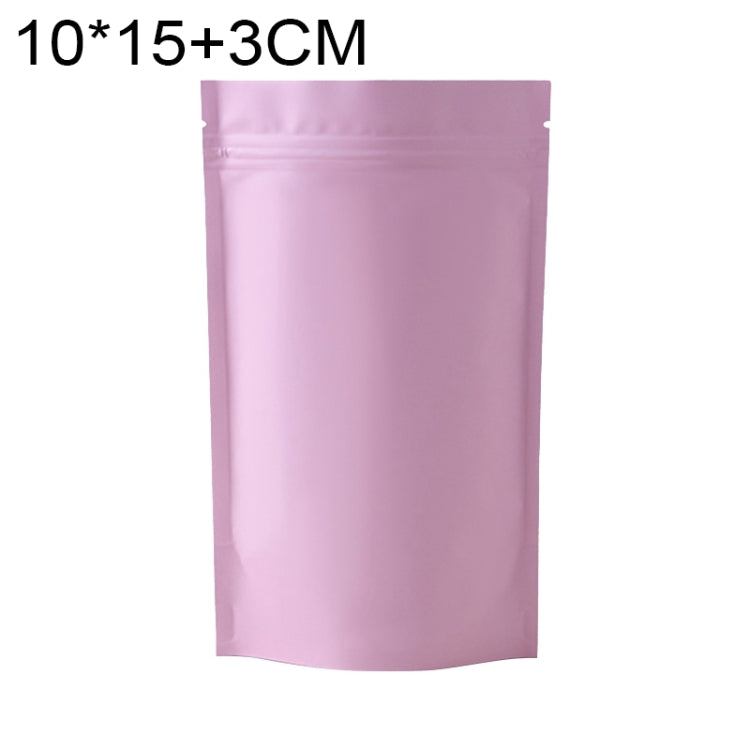 100 PCS/Conjunto Saco Stand-up Fosco em Alumínio para Snacks, 8x12+3cm, 9x13+3cm, 10x15+3cm, 12x20+4cm