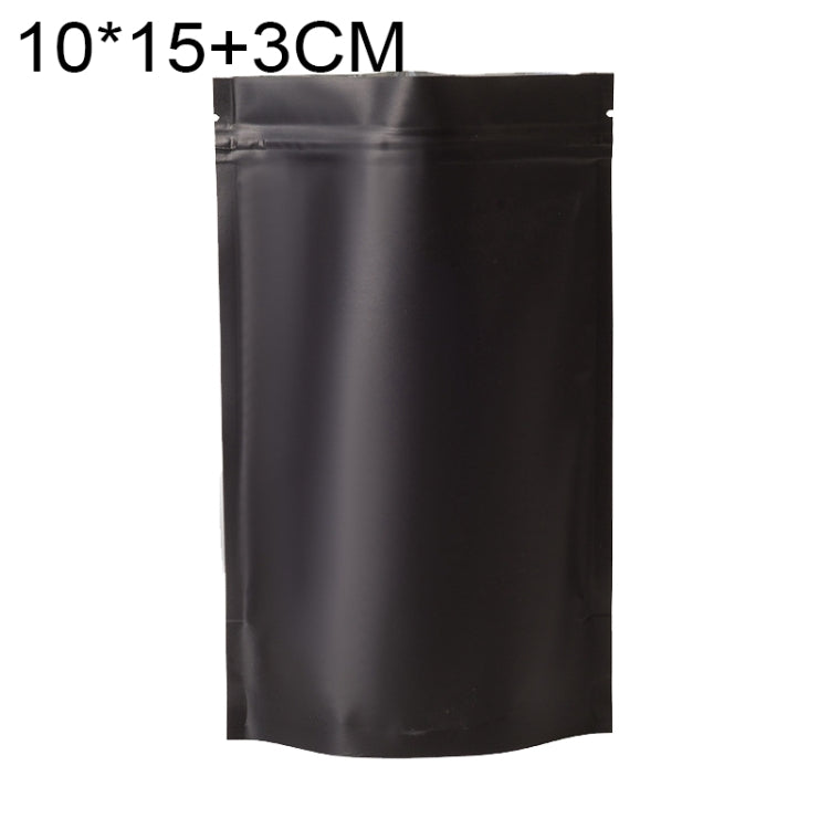 100 PCS/Conjunto Saco Stand-up Fosco em Alumínio para Snacks, 8x12+3cm, 9x13+3cm, 10x15+3cm, 12x20+4cm