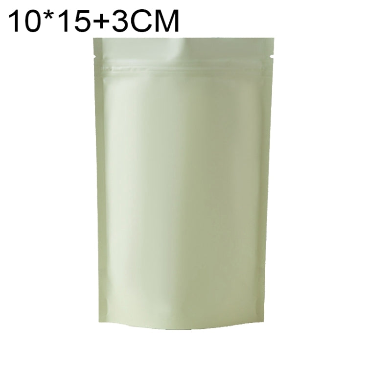 100 PCS/Conjunto Saco Stand-up Fosco em Alumínio para Snacks, 8x12+3cm, 9x13+3cm, 10x15+3cm, 12x20+4cm
