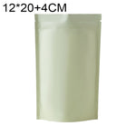 100 PCS/Conjunto Saco Stand-up Fosco em Alumínio para Snacks, 8x12+3cm, 9x13+3cm, 10x15+3cm, 12x20+4cm
