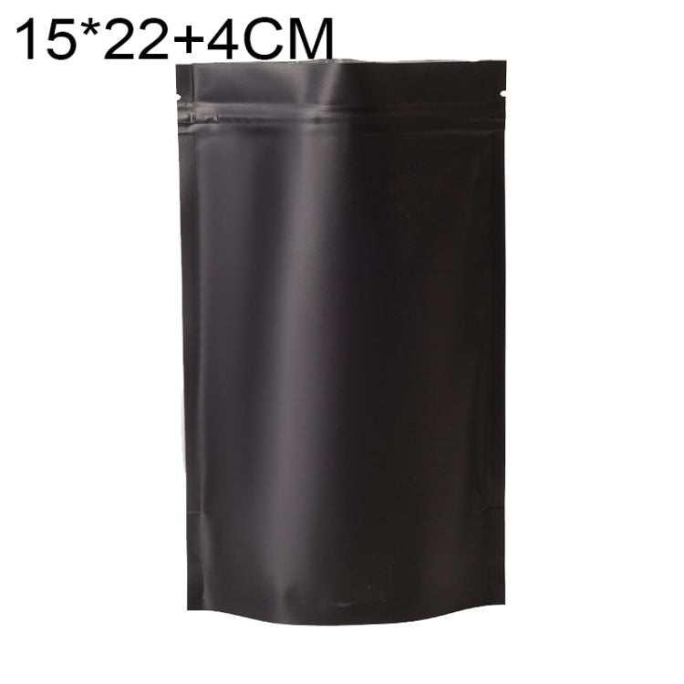 100 PCS/Conjunto Saco Stand-up Fosco em Alumínio para Snacks, 14x20+4cm, 15x22+4cm, 16x24+4cm, 18x26+4cm