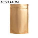 100 PCS/Conjunto Saco Stand-up Fosco em Alumínio para Snacks, 14x20+4cm, 15x22+4cm, 16x24+4cm, 18x26+4cm