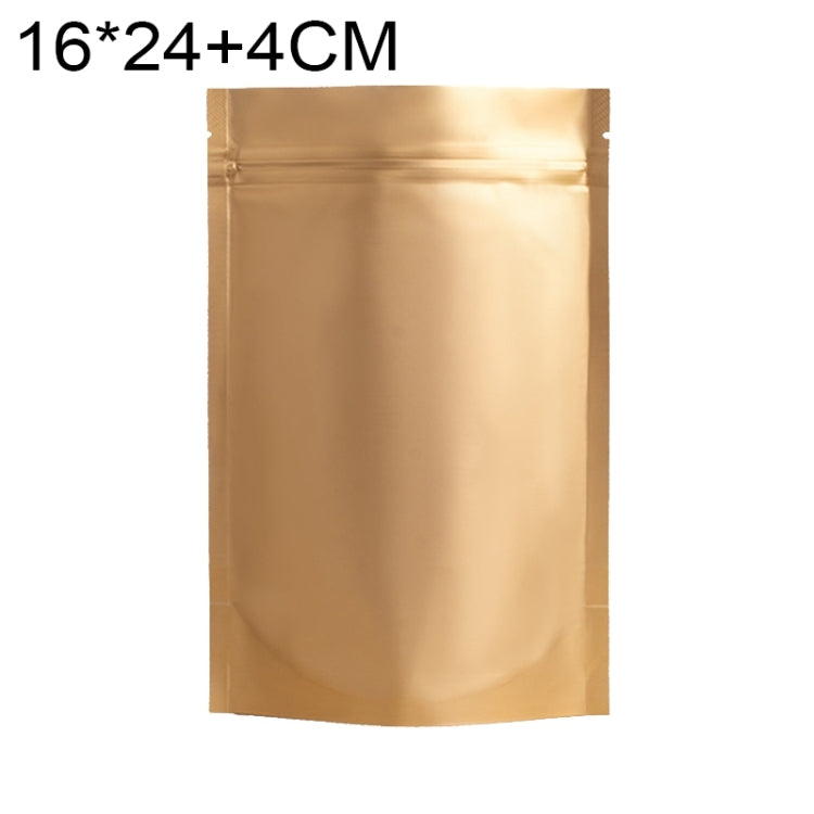 100 PCS/Conjunto Saco Stand-up Fosco em Alumínio para Snacks, 14x20+4cm, 15x22+4cm, 16x24+4cm, 18x26+4cm