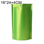 100 PCS/Conjunto Saco Stand-up Fosco em Alumínio para Snacks, 14x20+4cm, 15x22+4cm, 16x24+4cm, 18x26+4cm