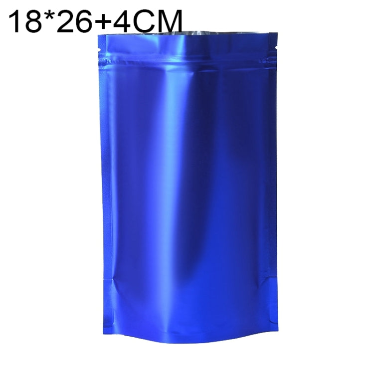 100 PCS/Conjunto Saco Stand-up Fosco em Alumínio para Snacks, 14x20+4cm, 15x22+4cm, 16x24+4cm, 18x26+4cm
