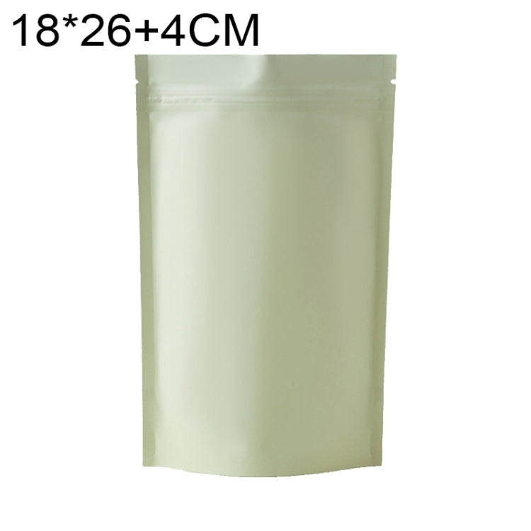 100 PCS/Conjunto Saco Stand-up Fosco em Alumínio para Snacks, 14x20+4cm, 15x22+4cm, 16x24+4cm, 18x26+4cm