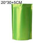 100 PCS/Conjunto Saco Stand-up Fosco em Alumínio para Snacks, 20x30+5cm