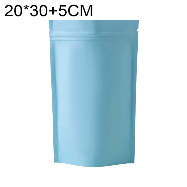 100 PCS/Conjunto Saco Stand-up Fosco em Alumínio para Snacks, 20x30+5cm