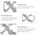Acessórios DIY para Pulseira e Colar com Contas de Flores Infinitas em Prata Esterlina S925, Flores Infinitas