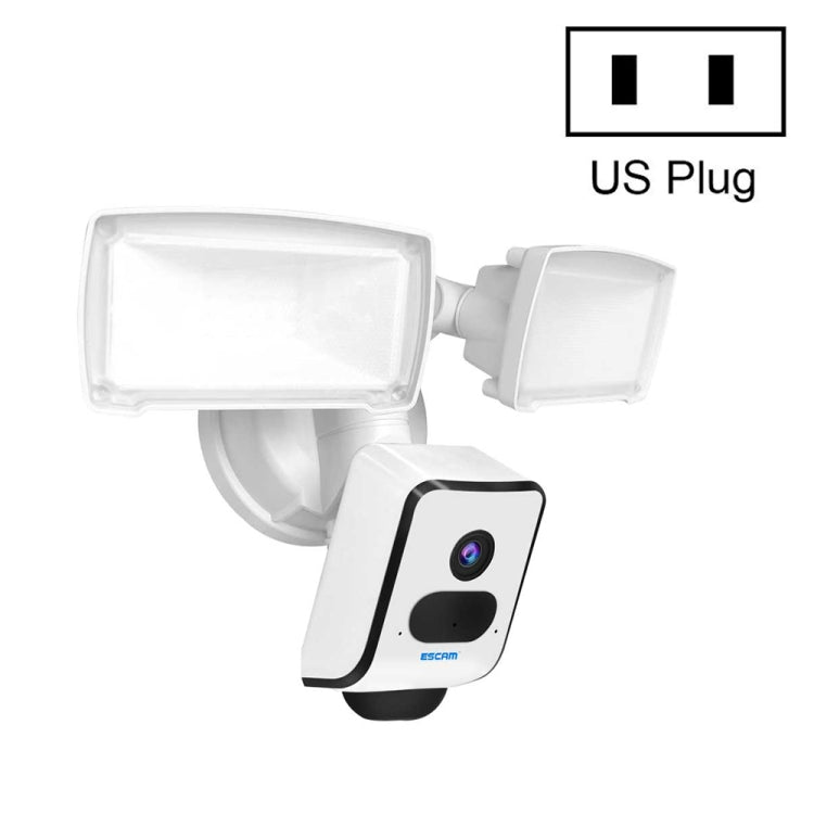 ESCAM QF612 Câmara IP WiFi 3MP com Holofote, Suporta Visão Noturna / Detecção PIR, QF612