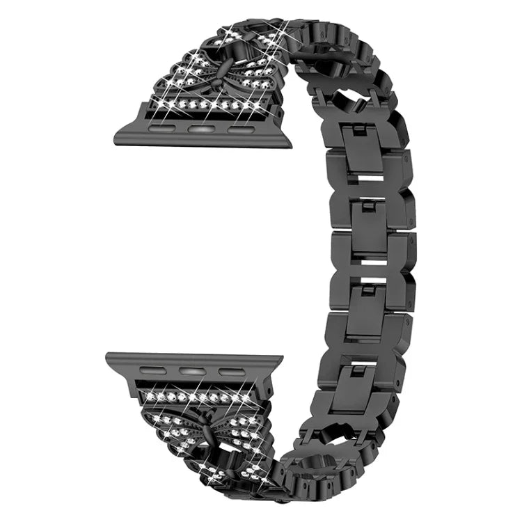 Correia de Relógio em Aço Inoxidável para Apple Watch Series, 7 41mm / 6&SE&5&4 40mm / 3&2&1 38mm, 7 45mm / 6&SE&5&4 44mm / 3&2&1 42mm