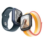 Capa Protetora ROCK 2 em 1 com Estrutura em PC + Vidro Temperado, Para Apple Watch Series 9 / 8 / 7 41mm, Para Apple Watch Series 9 / 8 / 7 45mm