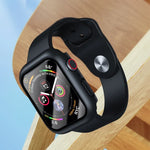 Capa Protetora ROCK 2 em 1 com Estrutura em PC + Vidro Temperado, Para Apple Watch Series 9 / 8 / 7 41mm, Para Apple Watch Series 9 / 8 / 7 45mm