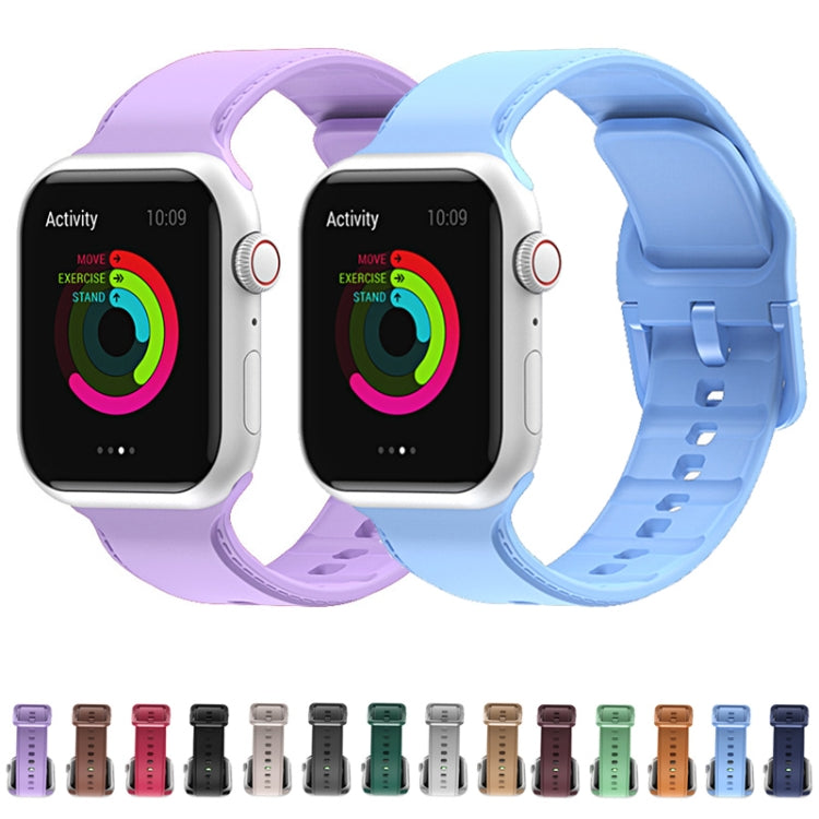 Pulseira de Silicone para Apple Watch Series, 7 45mm / 6&SE&5&4 44mm / 3&2&1 42mm