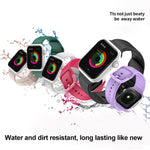 Pulseira de Silicone para Apple Watch Series, 7 45mm / 6&SE&5&4 44mm / 3&2&1 42mm