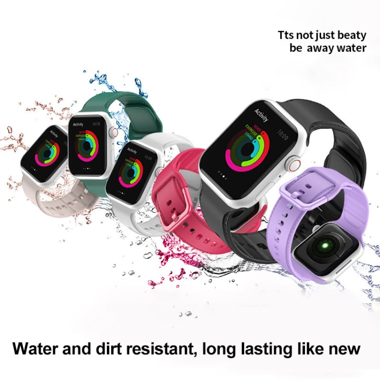 Pulseira de Silicone para Apple Watch Series, 7 45mm / 6&SE&5&4 44mm / 3&2&1 42mm