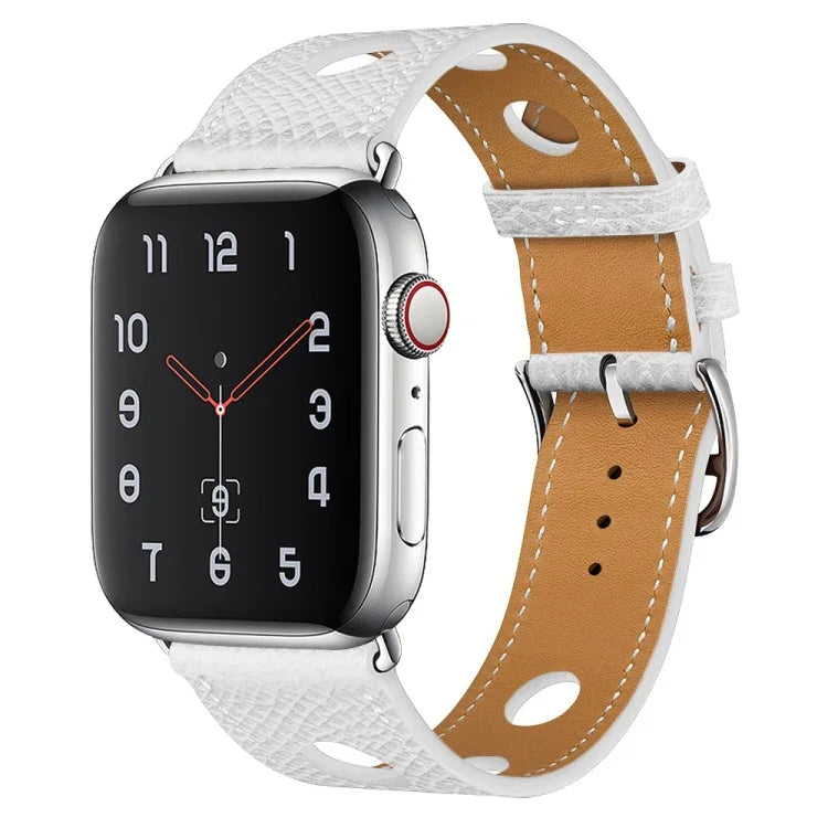 Correia de Relógio com Fivela Prateada em PU para Apple Watch Series, 7 41mm / 6&SE&5&4 40mm / 3&2&1 38mm, 7 45mm / 6&SE&5&4 44mm / 3&2&1 42mm