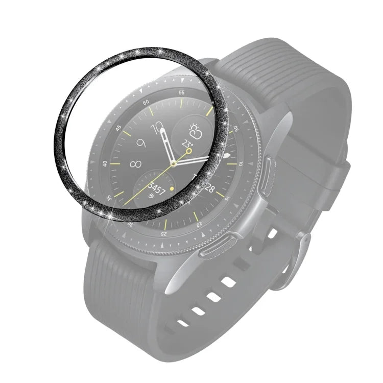 Glitter Powder Stainless Steel Bezel Ring, For Samsung Galaxy Watch 42mm