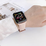 Pulseira de Relógio em Pele Genuína para Apple Watch Series, 7 41mm / 6&SE&5&4 40mm / 3&2&1 38mm, 7 45mm / 6&SE&5&4 44mm / 3&2&1 42mm
