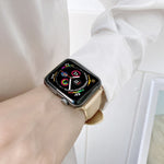 Pulseira de Relógio em Pele Genuína para Apple Watch Series, 7 41mm / 6&SE&5&4 40mm / 3&2&1 38mm, 7 45mm / 6&SE&5&4 44mm / 3&2&1 42mm