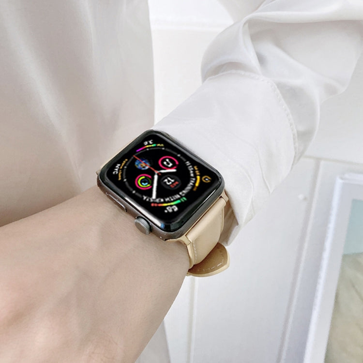 Pulseira de Relógio em Pele Genuína para Apple Watch Series, 7 41mm / 6&SE&5&4 40mm / 3&2&1 38mm, 7 45mm / 6&SE&5&4 44mm / 3&2&1 42mm